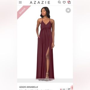 Azazie Maternity Cabernet Size 6